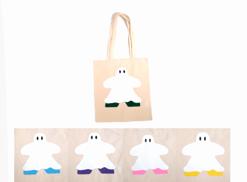 Ghost Meeple Tote Bag