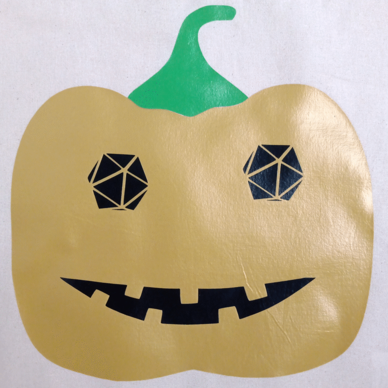 D20 Pumpkin Tote Bag - Image 2