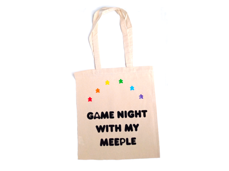 Game Night With My Meeple Tote Bag