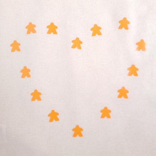 Heart Meeple Tote Bag - Image 8