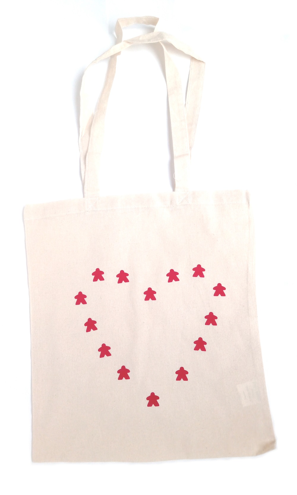 Heart Meeple Tote Bag - Image 3