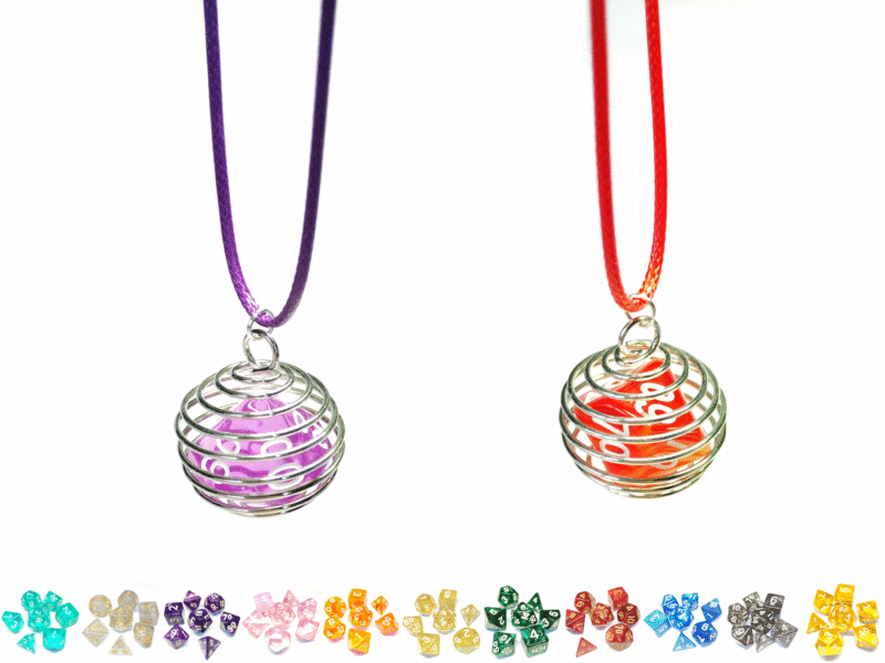 Caged D10 (percentile) Necklace