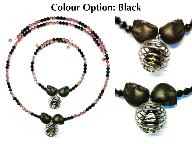 Caged Mini D8 Necklace & Bracelet Set - Image 2
