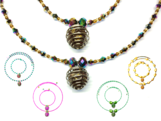 Caged Mini D12 Necklace & Bracelet Set