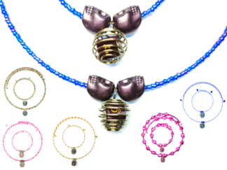 Caged Mini D6 Necklace & Bracelet Set