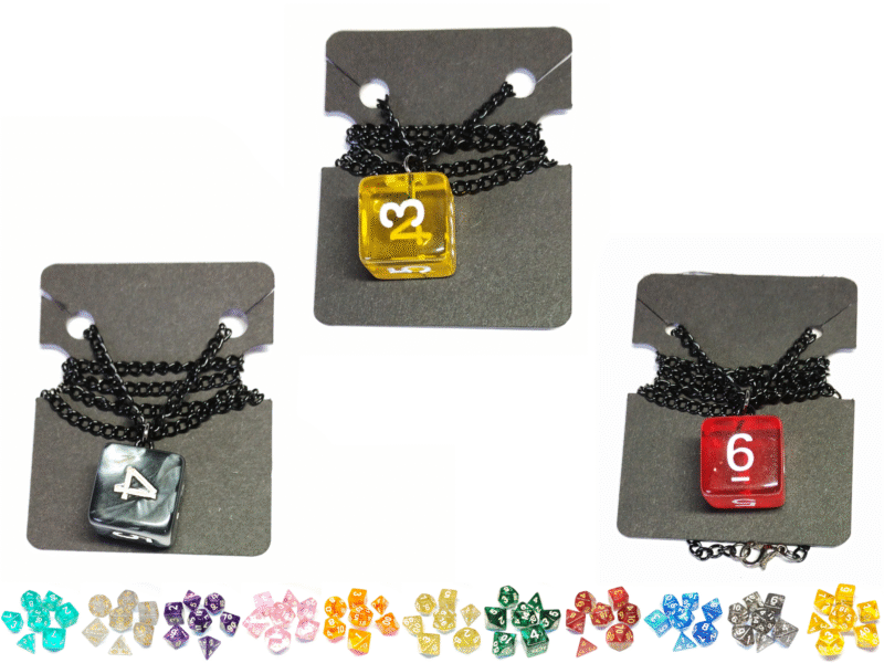 D6 Black Chain Necklace