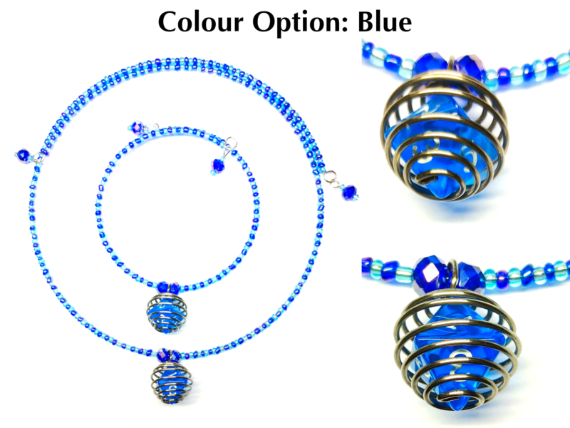 Caged Mini D8 Necklace & Bracelet Set - Image 3