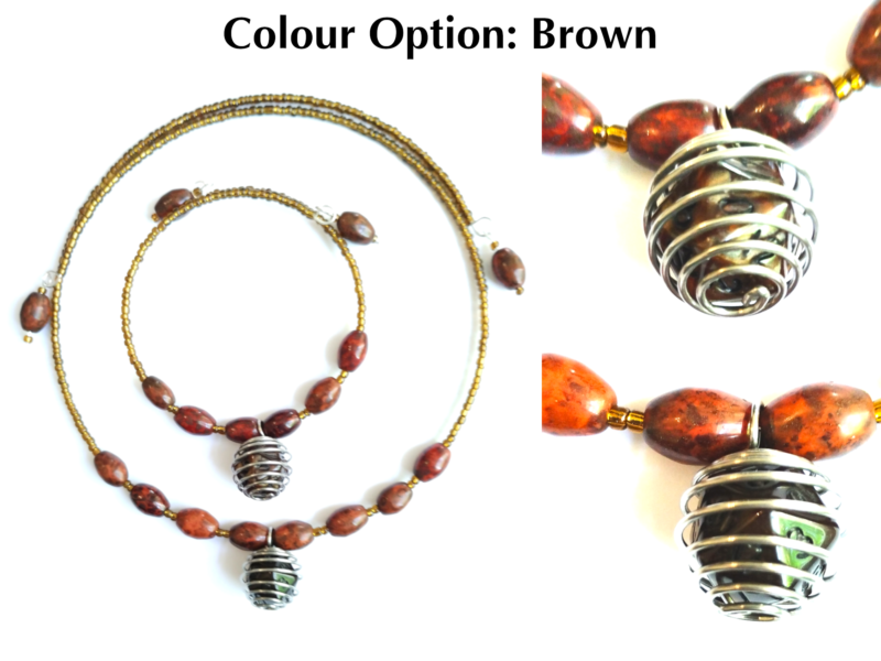 Caged Mini D20 Necklace & Bracelet Set - Image 3