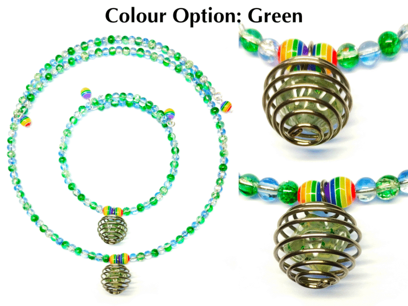 Caged Mini D10 Necklace & Bracelet Set - Image 3