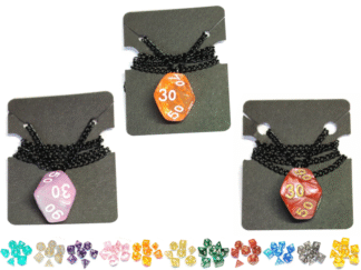 D10 Percentile Black Chain Necklace
