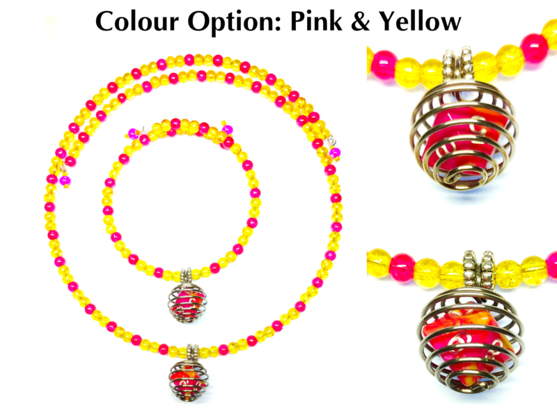 Caged Mini D8 Necklace & Bracelet Set - Image 6