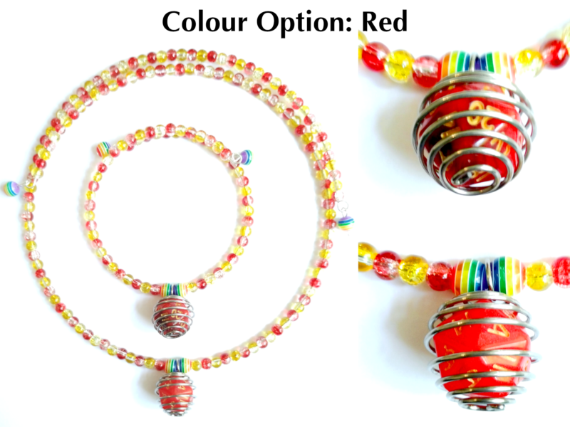 Caged Mini D20 Necklace & Bracelet Set - Image 6