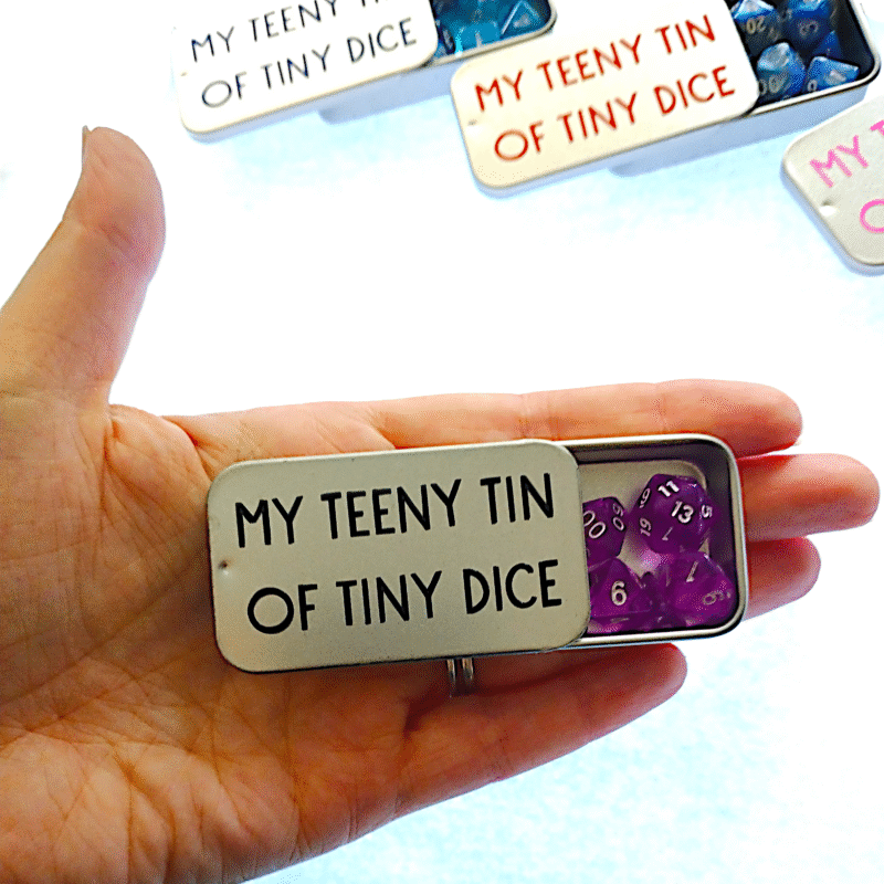 Personalised Tin of Tiny Dice - Image 7