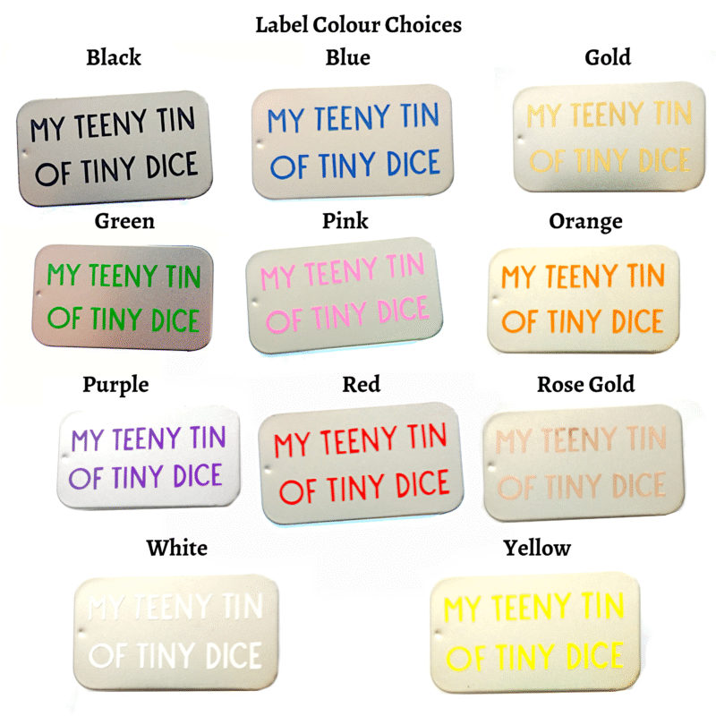 Personalised Tin of Tiny Dice - Image 3