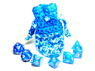 Blue Dice Bag