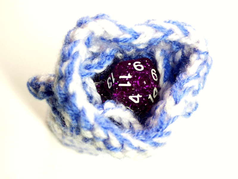 Crocheted Dice Bag - Image 9