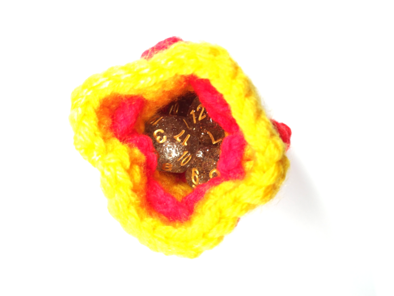 Red & Yellow Dice Bag - Image 5