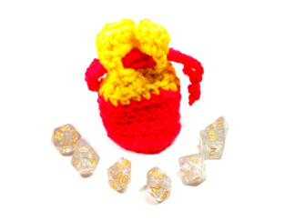 Red & Yellow Dice Bag