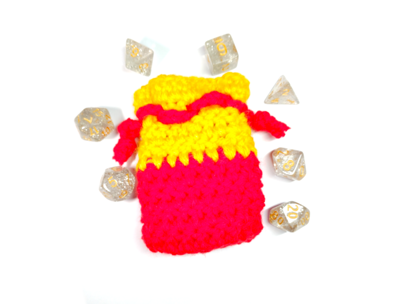 Red & Yellow Dice Bag - Image 9