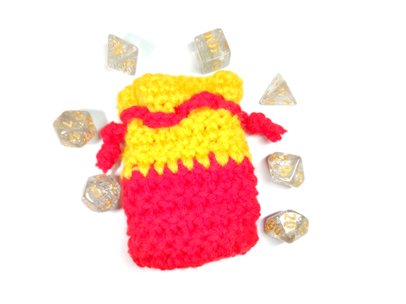 Red & Yellow Dice Bag - Image 10