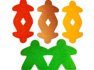 Meeple Magnetic Bookmarks - Set of 4