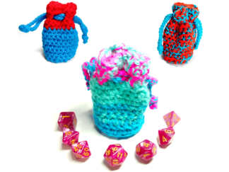 Crocheted Dice Bag