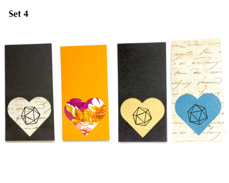 D20 Heart Magnetic Bookmarks - Set of 4 - Image 5